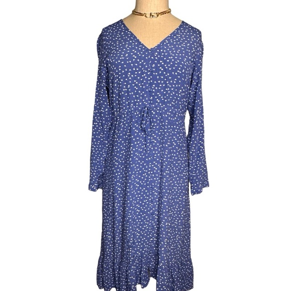 Rails Long Sleeve Midi Print Dress. Size Medium. - Picture 3 of 9